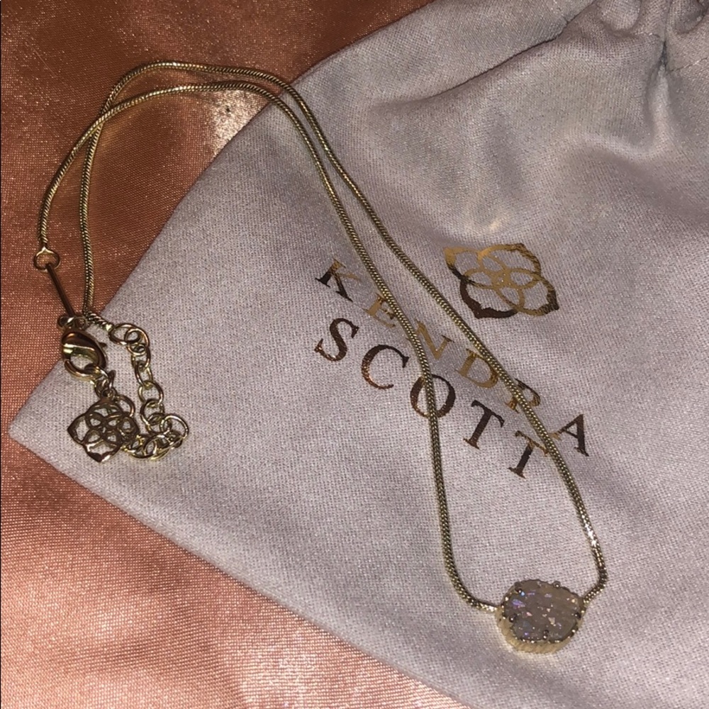 Kendra Scott Iridescent Drusy Pendant Necklace